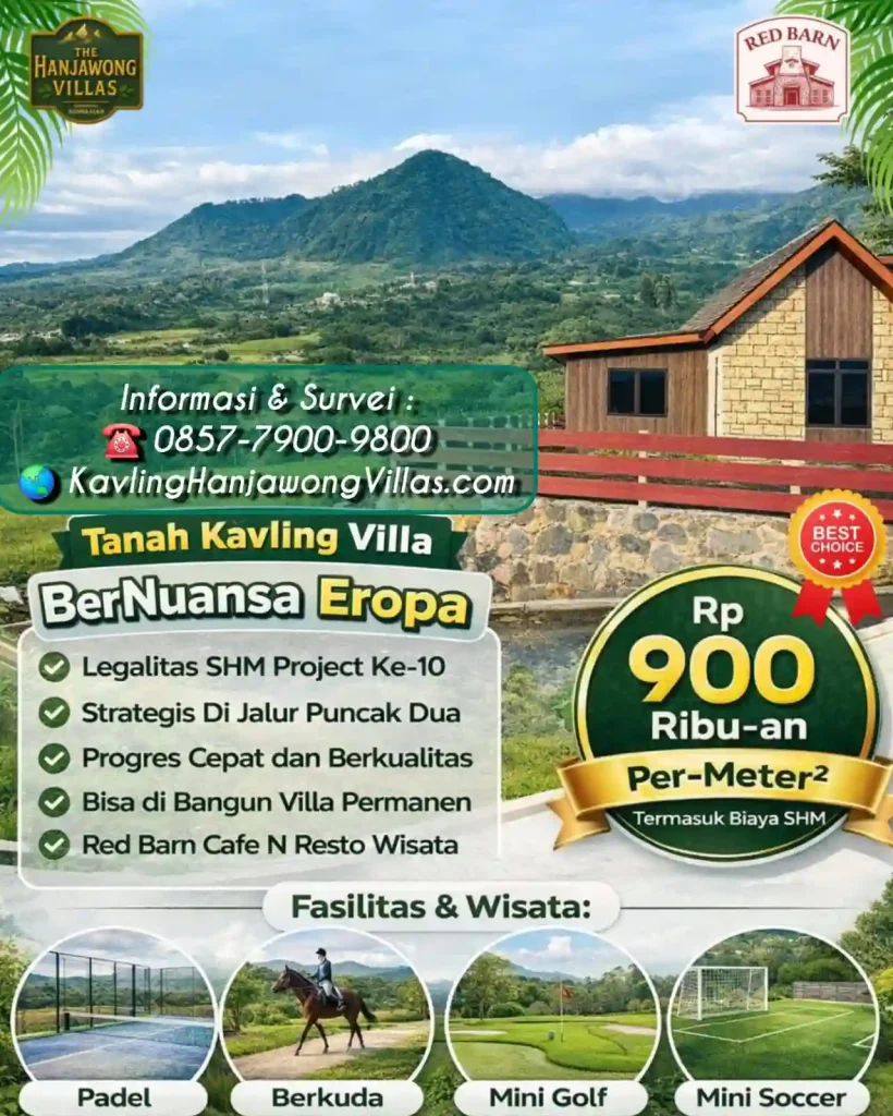 Flyer Kavling The Hanjawong Villas hijau